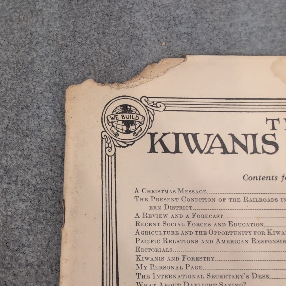 Vintage December 1925 The Kiwanis Magazine Kiwanis International Chicago IL - Picture 2 of 4